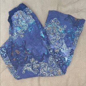 Rewash Paisley Wide Leg Pants